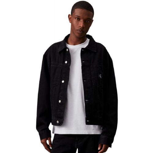 CALVIN KLEIN JEANS RELAXED DENIM JACKET BLACK DENIM